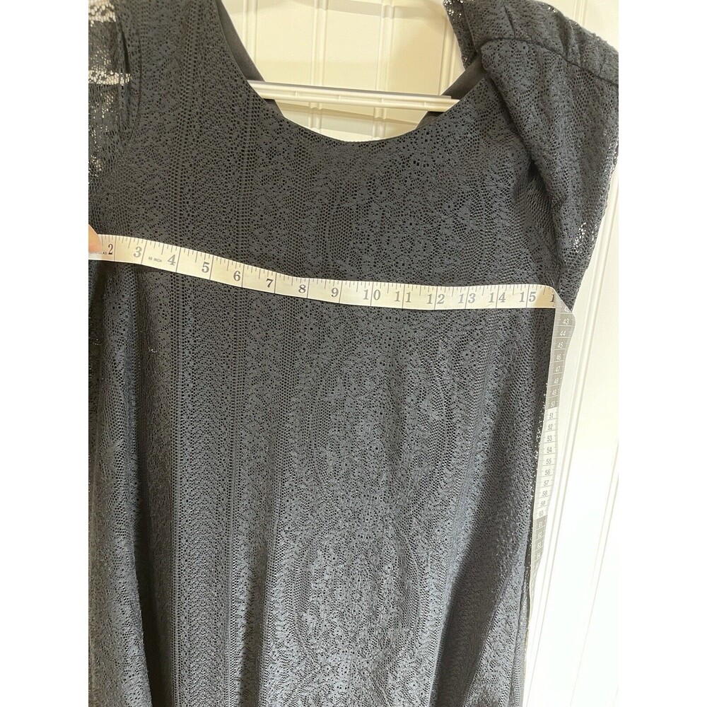 "As You Wish" Bell Sleeve Little Black Party Lace Dress.‎ Lined. Sz X Small - Picture 12 of 15